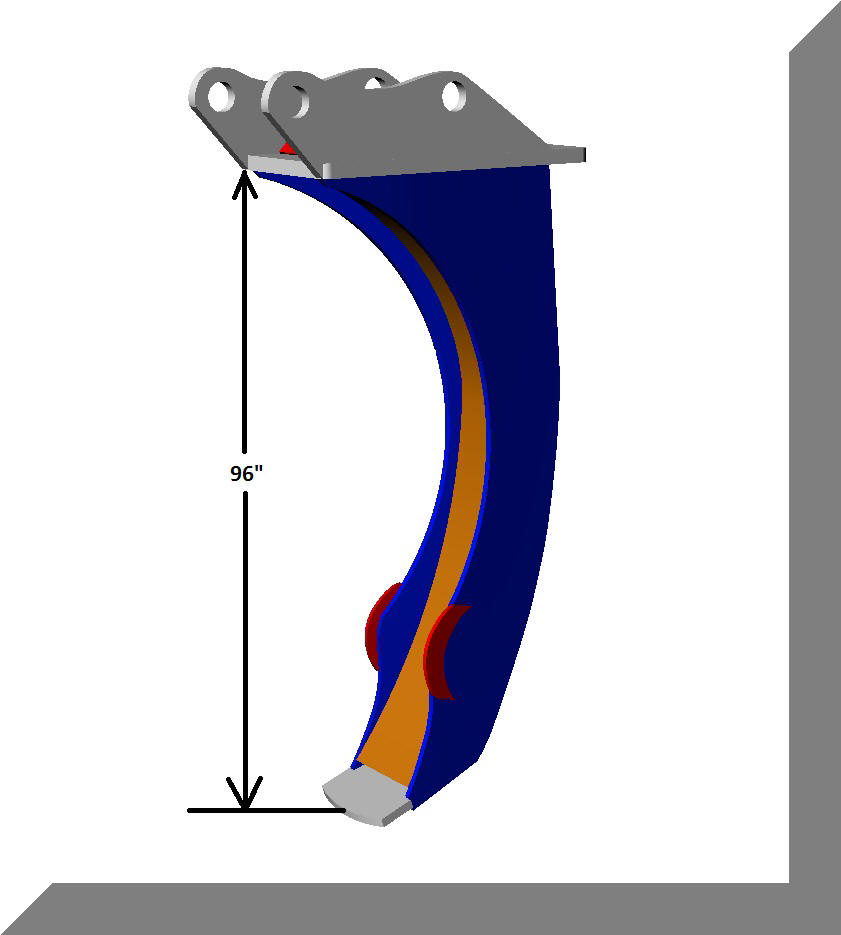 Trencher fang attachment